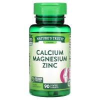 ราคา Nature's Truth, Calcium Magnesium Zinc, 90 Coated Caplets (NTH-10132)