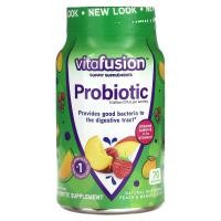 ราคา VitaFusion, Probiotic Gummies, Natural Raspberry, Peach & Mango, 5 Billion CFUs, 70 Gummies (VFU-00123)