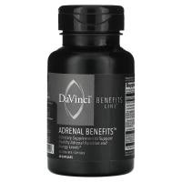 ราคา DaVinci Laboratories of Vermont, Benefits Line, Adrenal Benefits, 60 Capsules (DVI-00549)
