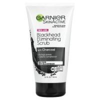 ราคา Garnier, SkinActive, Blackhead Eliminating Scrub with Charcoal, 5 fl oz (150 ml) (GNR-41035)