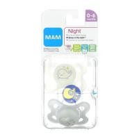 ราคา MAM, Night Pacifier, 0-6 Months, 2 Count (AMM-01194)