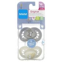 ราคา MAM, Original Pacifier, 16+ Months, Colors of Nature, 2 Count (AMM-06474)