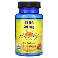 ราคา Nature's Life, Zinc, 30 mg, 50 Vegetarian Capsules (NLI-00434)