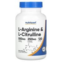 ราคา Nutricost, L-Arginine & L-Citrulline, 120 Capsules (NCS-67124)