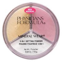 ราคา Physicians Formula, Mineral Wear, 3-In-1 Setting Powder, 0.68 oz (19.5 g) (PFI-11037)