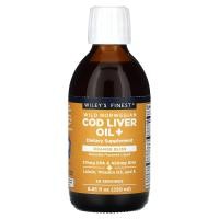 ราคา Wiley's Finest, Wild Norwegian Cod Liver Oil +, Orange Bliss, 8.45 fl oz (250 ml) (WIF-00497)