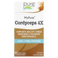 ราคา Pure Essence, MyPure, Cordyceps 4X, 60 Vegi-Caps (PUR-92102)