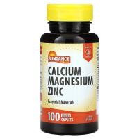 ราคา Sundance Vitamins, Calcium, Magnesium, Zinc, 100 Coated Caplets (SDE-10280)