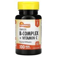 ราคา Sundance Vitamins, Complete B-Complex + Vitamin C, 100 Coated Caplets (SDE-10281)