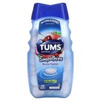 ราคา Tums, Extra Strength Antacid, Smoothies, Berry Fusion, 140 Chewable Tablets (TMS-25028)