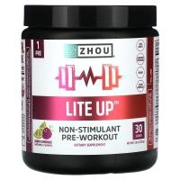 ราคา Zhou Nutrition, Lite Up, Non-Stimulant Pre-Workout, Berry Lemonade, 7.5 oz (213 g) (ZHO-37738)