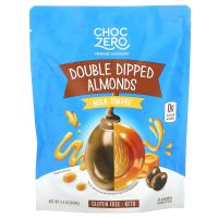 ราคา ChocZero, Premium Chocolate, Double Dipped Almonds, Milk Toffee, 3.5 oz (100 g) (CZO-36876)