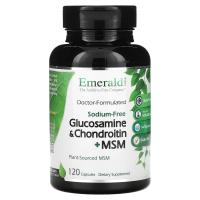 ราคา Emerald Laboratories, Glucosamine & Chondroitin + MSM, 120 Capsules (EMR-10119)