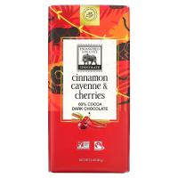 ราคา Endangered Species Chocolate, Dark Chocolate Bar, Cinnamon Cayenne & Cherries, 60% Cocoa, 3 oz (85 g) (SPC-00037)