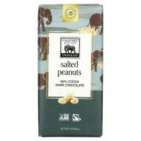 ราคา Endangered Species Chocolate, Dark Chocolate Bar, Salted Peanuts, 60% Cocoa, 3 oz (85 g) (SPC-00056)