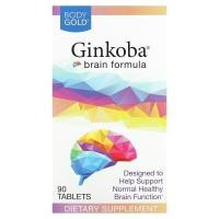 ราคา BodyGold, Ginkoba Brain Formula, 90 Tablets (PHN-02026)
