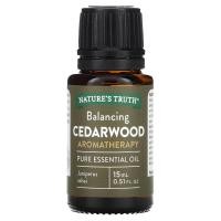 ราคา Nature's Truth, Pure Essential Oil, Balancing Cedarwood, 0.51 fl oz (15 ml) (NTH-10336)
