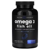 ราคา NutraChamps, Omega 3 Fish Oil, Natural Lemon, 180 Softgels (NHP-99980)