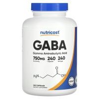 ราคา Nutricost, GABA, 750 mg, 240 Capsules (NCS-67278)