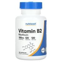 ราคา Nutricost, Vitamin B2, 100 mg, 120 Capsules (NCS-00886)