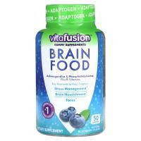 ราคา VitaFusion, Brain Food Gummies, Blueberry, 50 Gummies (VFU-26005)