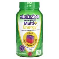 ราคา VitaFusion, Multi+Energy, Raspberry + Black Tea, 90 Gummies (VFU-40003)