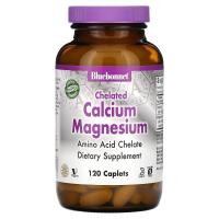 ราคา Bluebonnet Nutrition, แคลเซียมและแมกนีเซียมคีเลต บรรจุเม็ดแคปเล็ต 120 เม็ด (BLB-00661)