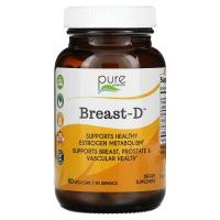 ราคา Pure Essence, Breast-D บำรุงสุขภาพเต้านม ต่อมลูกหมาก และหลอดเลือด บรรจุแคปซูลมังสวิรัติ 90 แคปซูล (PUR-26002)