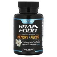 ราคา Snap Supplements, Brain Food, Bacopa Extract , 60 Capsules (NPP-25310)