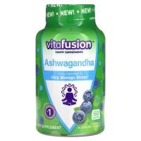 ราคา VitaFusion, Ashwagandha Gummies, Blueberry, 60 Gummies (VFU-30016)