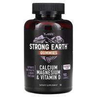 ราคา YumV's, Strong Earth Gummies, Calcium Magnesium & Vitamin D, Raspberry, 90 Gummies (YUV-61165)