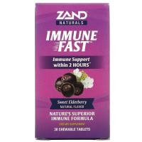 ราคา Zand, Immune Fast, Sweet Elderberry, 30 Chewable Tablets (ZAN-53485)