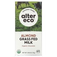 ราคา Alter Eco, Organic Chocolate Bar, Almond Grass Fed Milk, 2.65 oz (75 g) (LTE-01191)