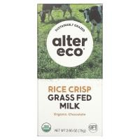 ราคา Alter Eco, Organic Chocolate Bar, Rice Crisp Grass Fed Milk, 2.65 oz (75 g) (LTE-01198)