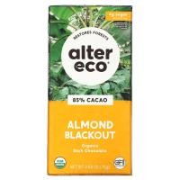 ราคา Alter Eco, Organic Dark Chocolate Bar, Almond Blackout, 85% Cacao, 2.65 oz (75 g) (LTE-01256)