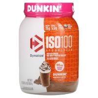 ราคา Dymatize, ISO100 Hydrolyzed, 100% Whey Protein Isolate, Dunkin’ Mocha Latte, 1.4 lb (650 g) (DYZ-60020)