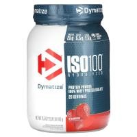 ราคา Dymatize, ISO100 Hydrolyzed, 100% Whey Protein Isolate, Strawberry, 1.34 lb (610 g) (DYZ-60037)
