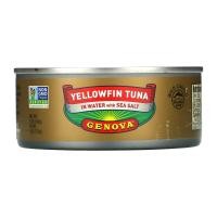 ราคา Genova, Yellowfin Tuna In Water with Sea Salt, 5 oz (142 g) (GNO-13295)