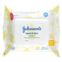 ราคา Johnson's Baby, Hand & Face Wipes, 25 Wipes (JNJ-17739)
