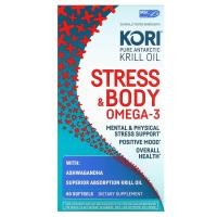 ราคา Kori, Pure Antarctic Krill Oil, Stress & Body Omega-3 with Ashwagandha, 80 Softgels (KOR-72119)