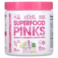 ราคา Obvi, Superfood Pinks, Pink Lemonade, 4.37 oz (124 g) (OVI-15308)