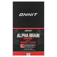 ราคา Onnit, Alpha Brain Instant, Memory & Focus, Ruby Grapefruit, 30 Packets, 0.13 oz (3.6 g) Each (ONT-01726)
