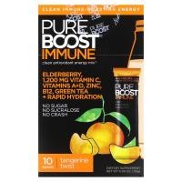 ราคา Pureboost, Immune, Clean Antioxidant Energy Mix, Tangerine Twist, 10 Packets, 0.41 oz (11.5 g) Each (PBO-03232)