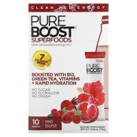 ราคา Pureboost, Superfoods, Clean Antioxidant Energy Mix, Red Burst, 10 Packets, 0.41 oz (11.5 g) Each (PBO-03238)