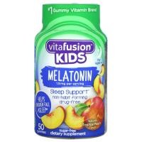 ราคา VitaFusion, Kids Melatonin, For Ages 4+, Natural Tropical Peach, 1.5 mg, 50 Gummies (VFU-00170)