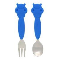 ราคา Marcus &#038; Marcus &#8211; ชุดช้อนส้อม ลายฮิปโป Fork &#038; Spoon Set (Lucas), 2 ชิ้น
