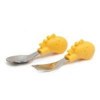 ราคา Marcus &#038; Marcus &#8211; ช้อนส้อมเด็ก (Lola) PALM GRASP SPOON &#038; FORK SET, 2 ชิ้น