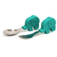 ราคา Marcus & Marcus – ช้อนส้อมเด็ก (Ollie) PALM GRASP SPOON & FORK SET, 2 ชิ้น