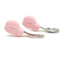 ราคา Marcus & Marcus – ช้อนส้อมเด็ก (Pokey) PALM GRASP SPOON & FORK SET, 2 ชิ้น