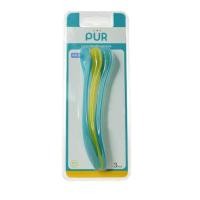 ราคา PUR – ช้อนป้อนอาหารเด็กเล็ก แพ็ค 3 ชิ้น (สีฟ้า), 4 แพค